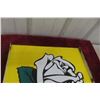 Image 3 : White Rose Porcelain Double Sided Flange Sign, 1940s–1950s, 17 1/2" x 18"