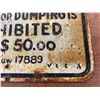 Image 2 : Private Property No Dumping or Parking City By-Law Double Sided Metal Sign, 10" x 18"