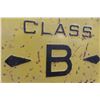 Image 3 : Class B Highway Embossed Metal Traffic Sign, Dated 1936, 24" x 24"