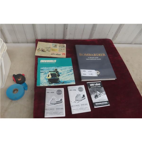 Bombardier Skidoo and Snowmobile Instruction Manuals, 1970s