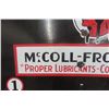 Image 4 : 1920s McColl Frontenac Porcelain Grease Gun Rack Sign, Single Sided, 40" x 64"