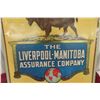 Image 6 : The Liverpool-Manitoba Assurance Company Early Metal Tin Lithograph Sign
