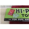 Image 3 : Hi-Plane Tobacco Vintage Embossed Metal Tin Advertising Sign, 11 1/2" x 35"