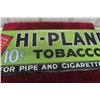 Image 4 : Hi-Plane Tobacco Vintage Embossed Metal Tin Advertising Sign, 11 1/2" x 35"