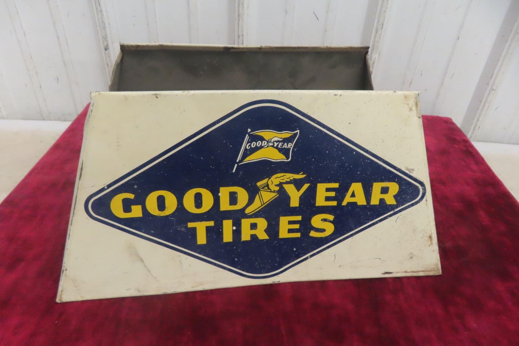 Goodyear Vintage Metal Tire Store Display Stand - McSherry Auction ...