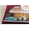 Image 3 : Coca-Cola Vintage Drive-In Plastic Clock, 20 1/2" x 10 1/2"