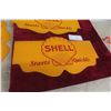 Image 2 : Three Vintage Shell Double Sided Cardboard Advertising Signs, 18" x 21"