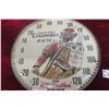 Image 3 : Christopher Columbus Rum Thermometer by Pam Clock Company, Glass Lens, 12" Diameter, 1950s–1960s