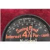Image 2 : National Bank of Commerce Thermometer, 9" Diameter, No Glass, Vintage