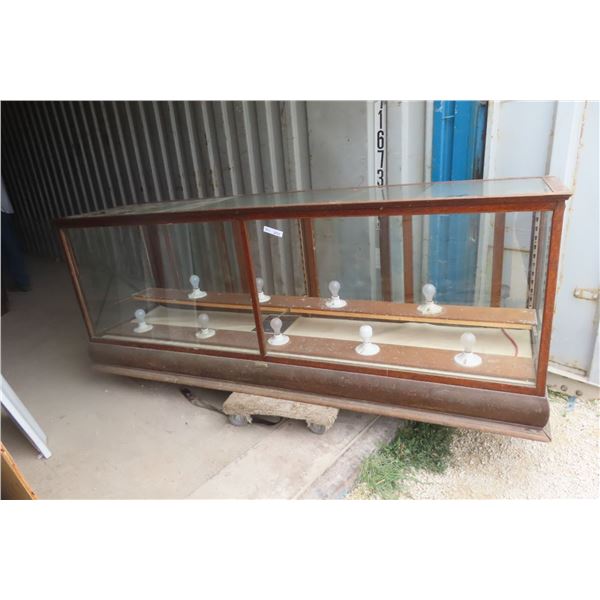 Oak Frame Display Store Case 26"x36"x94"