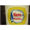 Image 2 : Kem Fine Quality Paints Working Light-Up Sign Vintage 18" x 18"