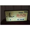 Image 1 : Enjhoy ManCo Ice Cream Clock Lights-Up Working Vintage 10" x 18"
