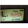 Image 3 : Enjhoy ManCo Ice Cream Clock Lights-Up Working Vintage 10" x 18"