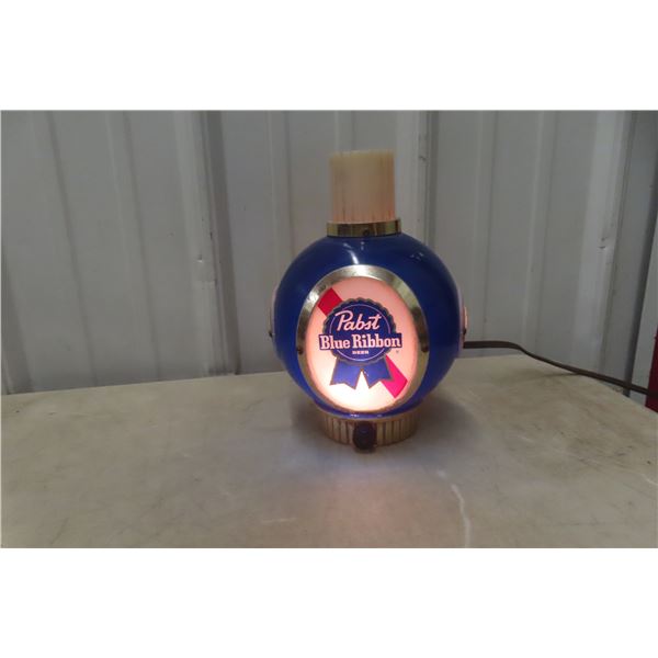 Pabst Blue Ribbon Lighted Advertising Sign, 9" Tall