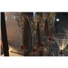 Image 3 : VENETIAN STYLE CHAMPAGNE FLUTES & STEMLESS MARTINI GLASSES (8 PCS)