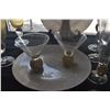 Image 4 : FESTIVE STEMWARE, MARTIN GLASSES & PLATES (11 PCS) (DOES NOT INCLUDE STAND)