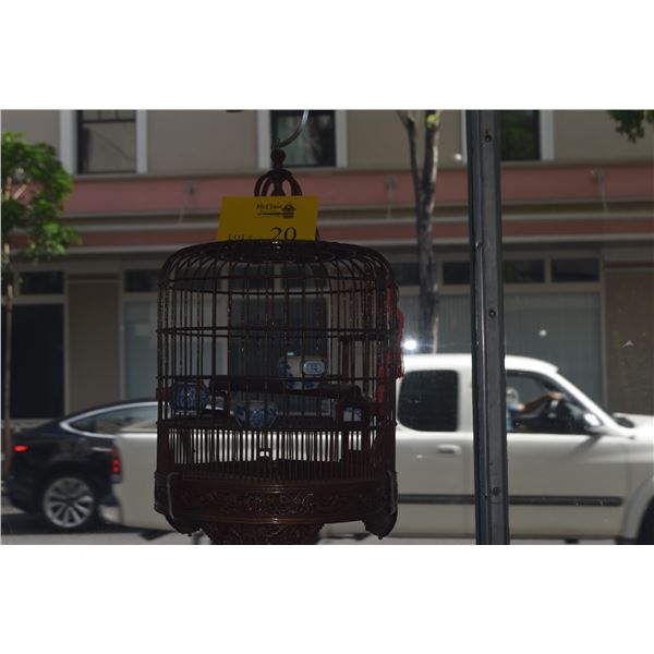 CHINESE BAMBOO BIRD CAGE (17")