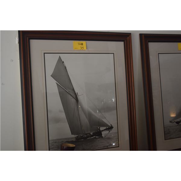 FRAMED PHOTO PRINT, IREX - 1911; BEKEN OF COWES (37 3/4" X 46")