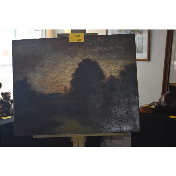 OIL ON CANVAS; SIGNED GEORGE H. BOGERT (36" X 28 1/4")