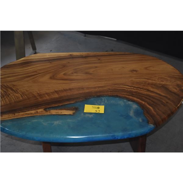 WOOD & RESIN COFFEE TABLE