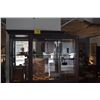 Image 5 : WOOD & GLASS DISPLAY CASE W/FRONT SLIDING DOOR (42" X 78" X 17")
