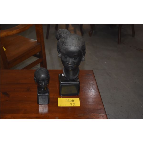 VIETNAMESE BRONZE BUSTS (2 PCS)