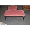 Image 2 : ANTIQUE VICTORIAN PARLOR CHAIR W/FOOT STOOL/BENCH (2 PCS)