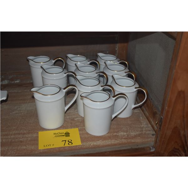BERNARDAUD CREAMERS (10 PCS)