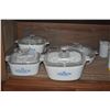 Image 3 : CORNINGWARE COVERED CASSEROLE DISHES (5 PCS)