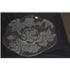 Image 2 : 14 3/4" DEEPLY ETCHED PLATTER W/WOODROSE DESIGN