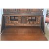 Image 10 : DROP FRONT SECRETARY W/STORAGE SHELVES, 16 DRAWER & HIDDEN COMPARTMENTS