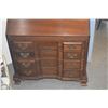 Image 11 : DROP FRONT SECRETARY W/STORAGE SHELVES, 16 DRAWER & HIDDEN COMPARTMENTS