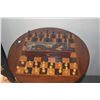 Image 5 : CHESS/CHECKERS TABLE (BOX W/CHESS & CHECKER SET) (29 1/2" X 20")