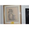 Image 1 : FRAMED "ISLAND LADY"; MADGE TENNENT 1945 (27 1/2" X 31")