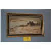 Image 1 : FRAMED OIL PAINTING ON BOARD, BEACH SCENE (23 1/2" X 147 1/4")