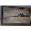 Image 2 : FRAMED OIL PAINTING ON BOARD, BEACH SCENE (23 1/2" X 147 1/4")