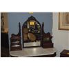 Image 2 : VICTORIAN MARBLE TOP DRESSING TABLE W/MIRROR & DRAWERS