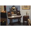 Image 6 : VICTORIAN MARBLE TOP DRESSING TABLE W/MIRROR & DRAWERS