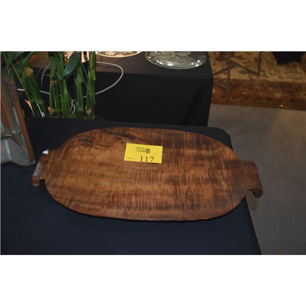 25" CARVED SERVING BOARD (POSSIBLY SORENSON)