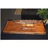Image 2 : KOA 16" HAWAIIAN OUTRIGGER CANOE BY FRANCIS PIMMEL IN SHOWCASE; SIGNED