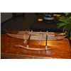 Image 3 : KOA 16" HAWAIIAN OUTRIGGER CANOE BY FRANCIS PIMMEL IN SHOWCASE; SIGNED