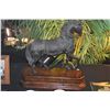 Image 3 : VINTAGE TROTTING BRONZE HORSE SCULPTURE ON WOOD STAND (21" X 20")