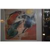 Image 2 : KOA FRAMED JOHN YOUNG PRINT, HORSES; SIGNED (30 1/2" X 31")