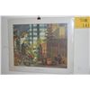Image 3 : MATTED PRINTS: CALIFORNIA STREET SCENE & FISHERMAN'S WHARF (2 PCS)