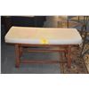 Image 3 : UPHOLSTERED WOODEN BENCHES (MATCHES LOT 92) (2 PCS)