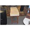 Image 4 : UPHOLSTERED WOODEN BENCHES (MATCHES LOT 92) (2 PCS)