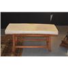 Image 5 : UPHOLSTERED WOODEN BENCHES (MATCHES LOT 92) (2 PCS)