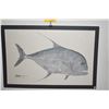 Image 2 : MATTED GYOTAKU PRINT; SIGNED HAMAMOTO (36" X 24")