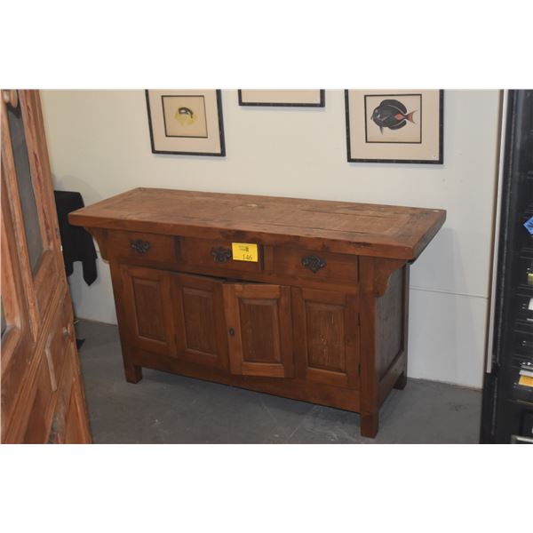 WOODEN STORAGE CABINET W/2 DOORS & 3 DRAWERS