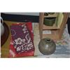 Image 3 : JAPANESE COLLECTION OF ASSORTED SAKI CUPS & BOTTLES, INCENSE SET, TRAY, VASE & FABRIC (21 PCS)